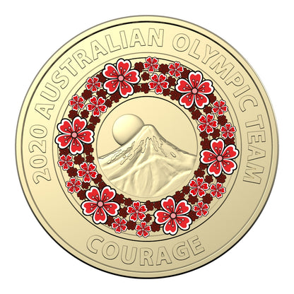 2020/2021 Tokyo Olympics $2 Al-Br Coloured Uncirculated Five-Coin Set