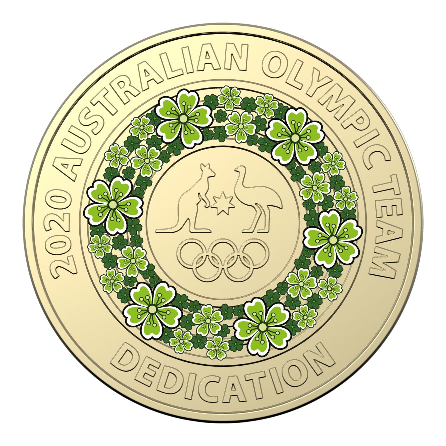 2020/2021 Tokyo Olympics $2 Al-Br Coloured Uncirculated Five-Coin Set