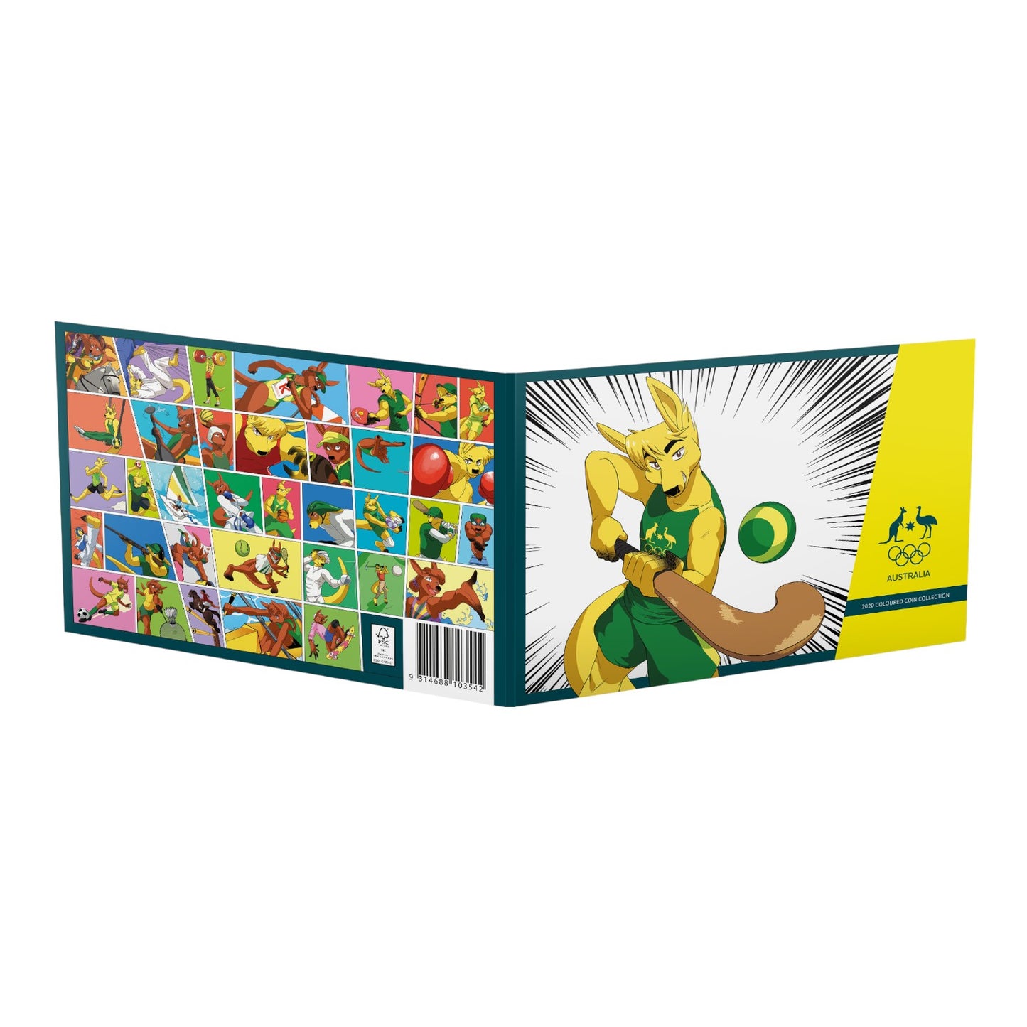 2020/2021 Tokyo Olympics $2 Al-Br Coloured Uncirculated Five-Coin Set