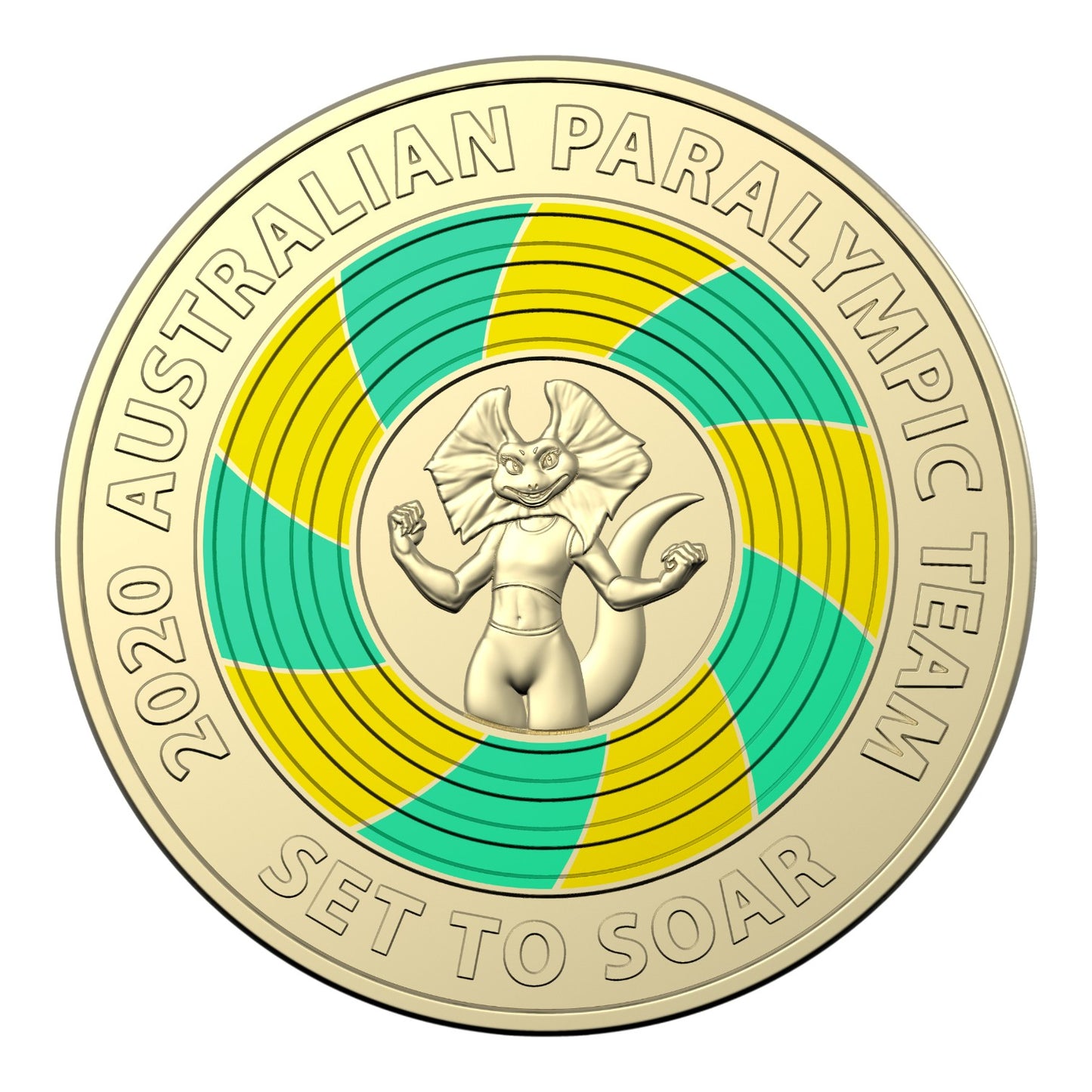 2020 $2 AlBr Coloured Uncirculated Coin - Tokyo Paralympics