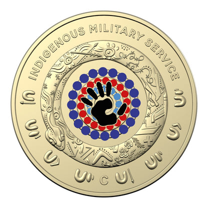 2021 $2 Coin - "Defending Country" Indigenous Military Service - 'C' Mintmark