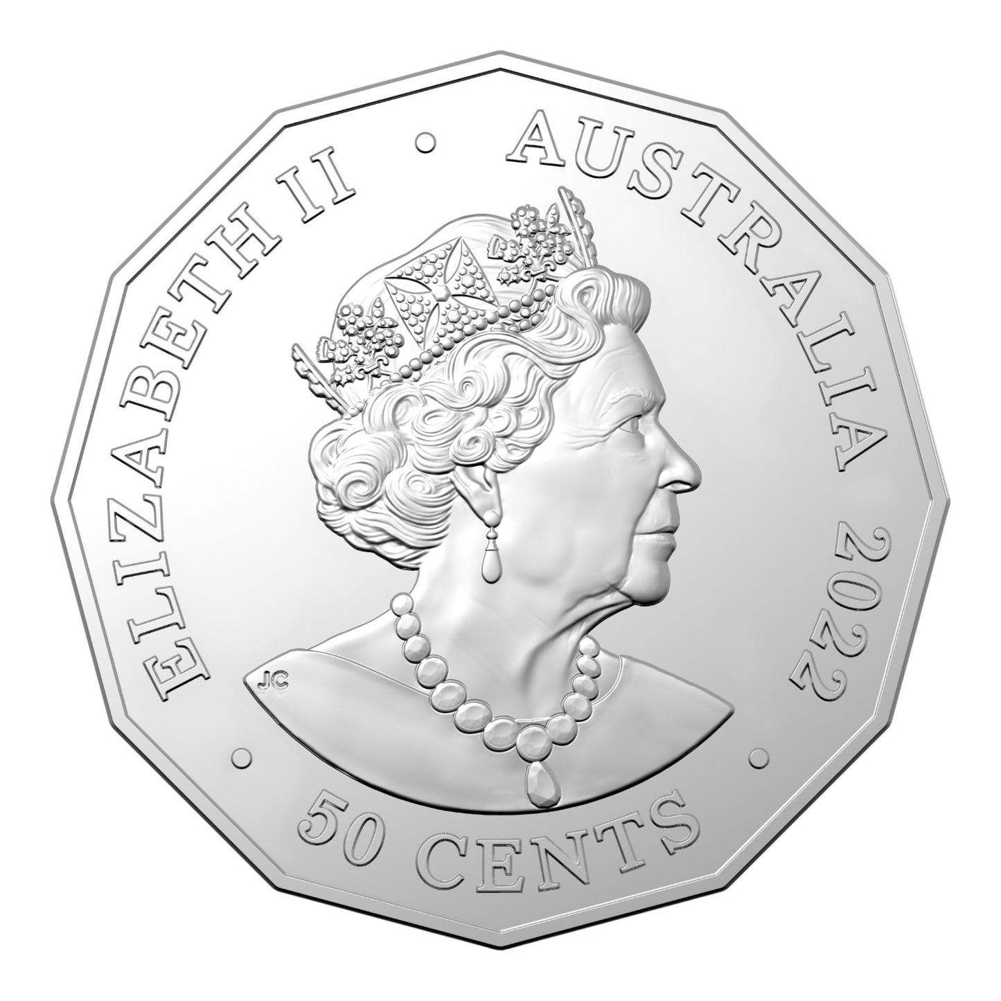 2022 50c CuNi Coloured Uncirculated Coin - Australian Steam Trains - Victoria Railways