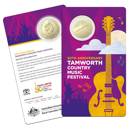 2022 50c Coin - Tamworth Country Music Festival