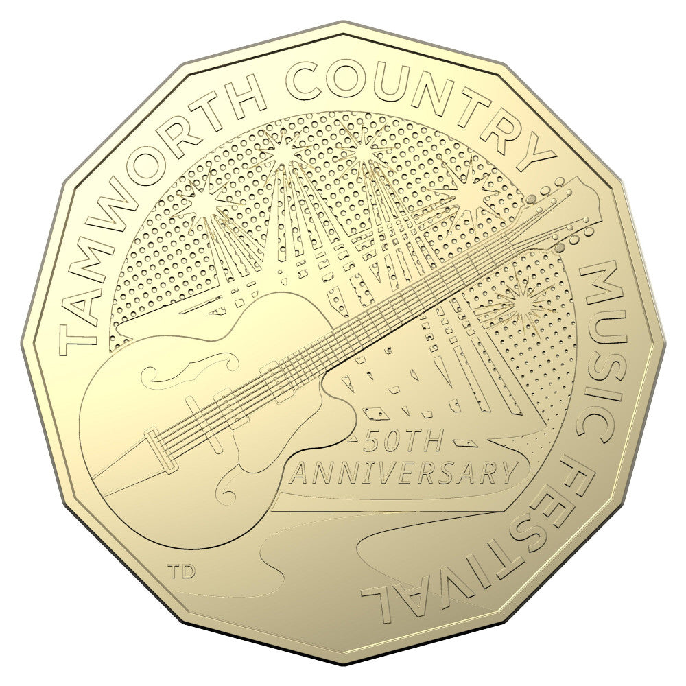 2022 50c Coin - Tamworth Country Music Festival