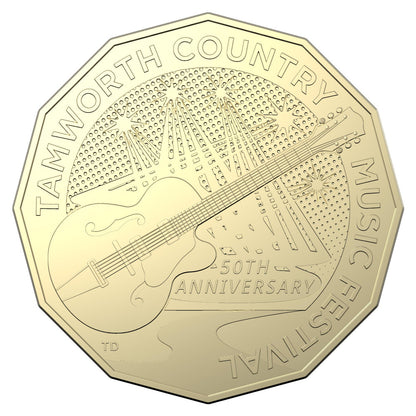 2022 50c Coin - Tamworth Country Music Festival