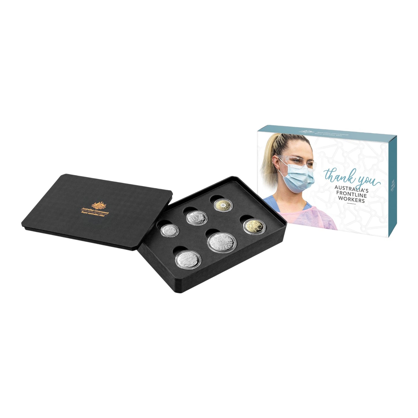 2022 CuNi AlBr Proof Six Coin Year Set - Frontline Workers