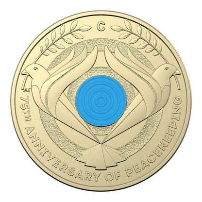 2022 $2 Coin - 75th Anniversary of Peacekeeping - 'C' Mintmark Coloured Uncirculated