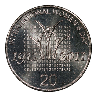 2011 20c Coin - International Women's Day - Uncirculated