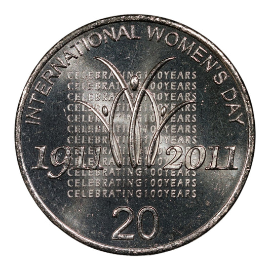 2011 20c Coin - International Women's Day - Uncirculated