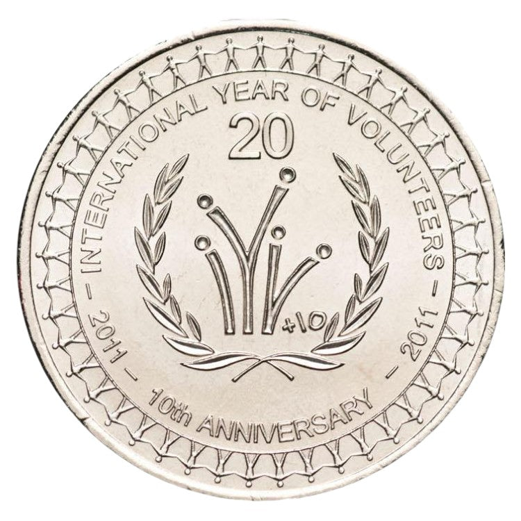 2011 20c Coin - International Year of Volunteers - Uncirculated