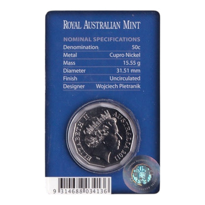 2011 50c Coin - 60th Anniversary of National Service