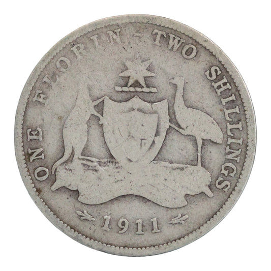 1911 Australian Florin - Very Good