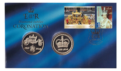 2013 PMC - Diamond Jubilee Coronation - Limited Edition Medallion Cover