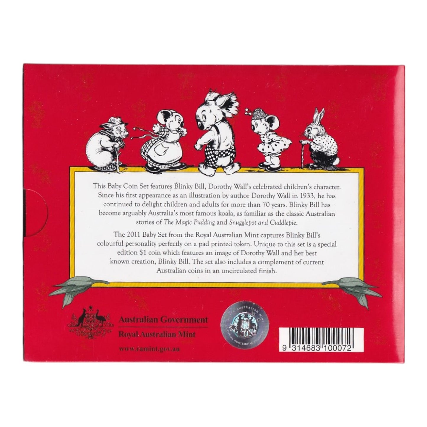 2011 Royal Australian Mint Baby Mint Set - Blinky Bill