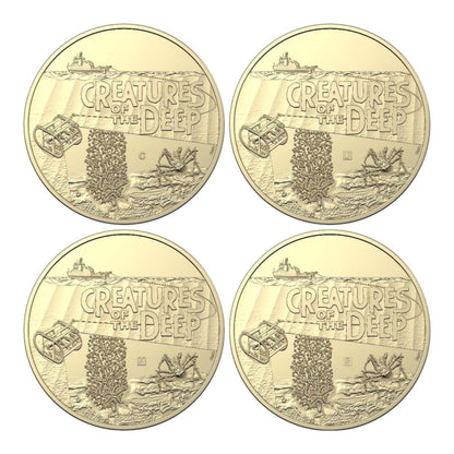 2023 Creatures of the Deep - $1 AlBr Mintmark and Privy Mark Uncirculated Four Coin Set