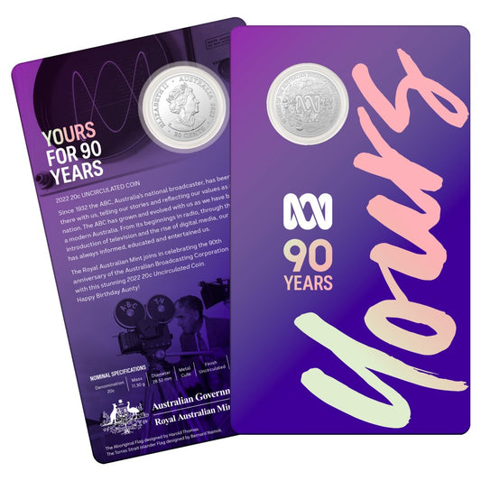 2022 20c Uncirculated Coin - 90th Anniversary of the ABC