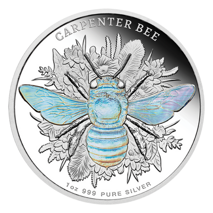 2026 Australian Native Bees - Carpenter Bee 1oz Silver Proof Hologram Coin
