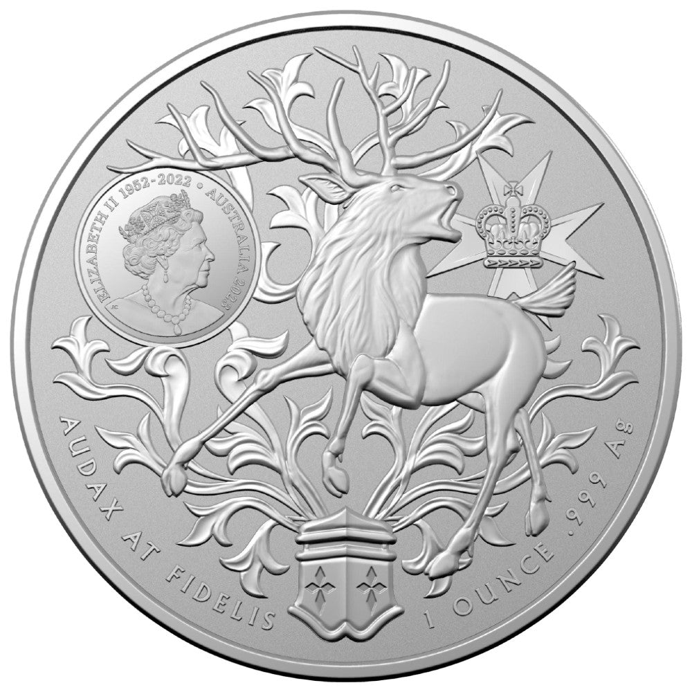 2023 $1 Silver Coin - Australia's Coat of Arms - Queensland