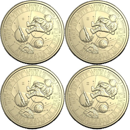 2024 $1 AlBr Four Coin Mintmark and Privy Mark Set- Deep Space
