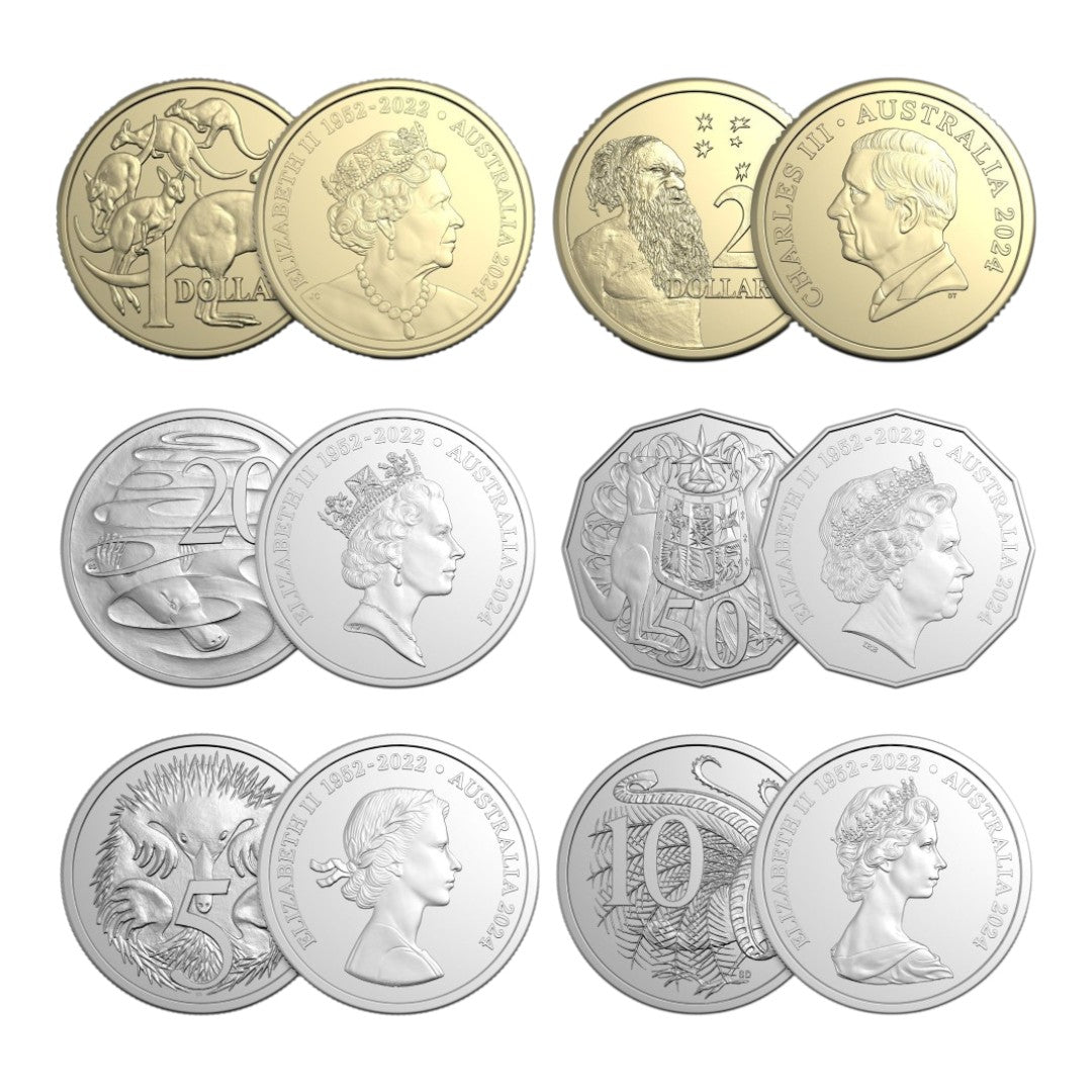 2024 AlBr CuNi Uncirculated Six Coin Set - Change of Monarch