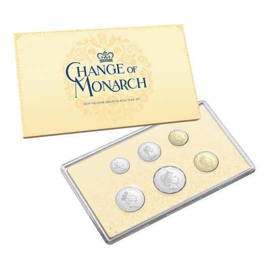 2024 AlBr CuNi Uncirculated Six Coin Set - Change of Monarch
