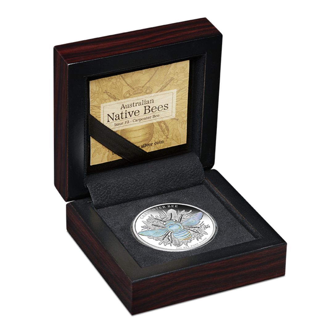 2026 Australian Native Bees - Carpenter Bee 1oz Silver Proof Hologram Coin