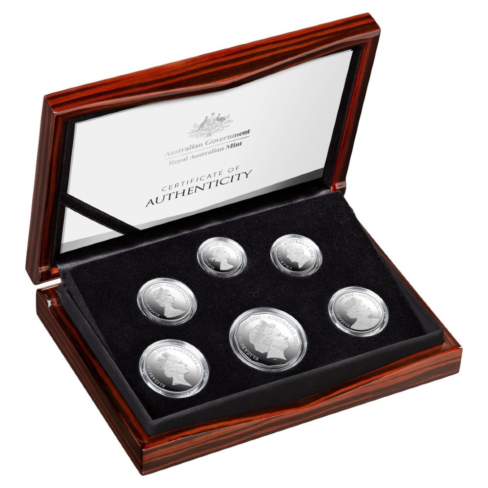 2024 Six-Coin Fine Silver Proof Year Set - Change of Monarch