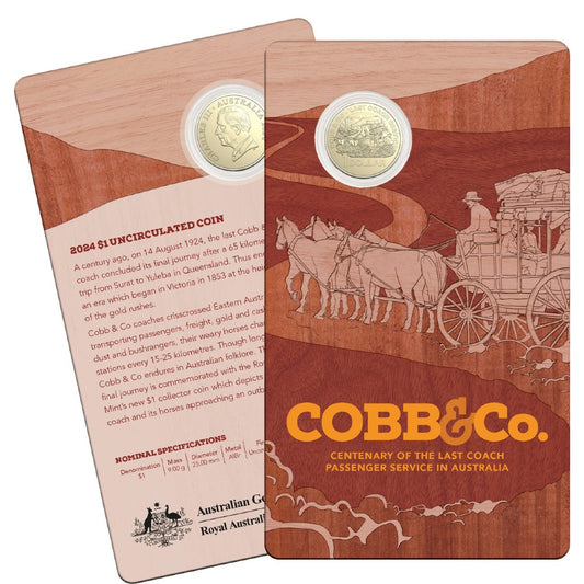 2024 $1 Coin - Centenary of Cobb & Co’s Last Coach Passenger Service