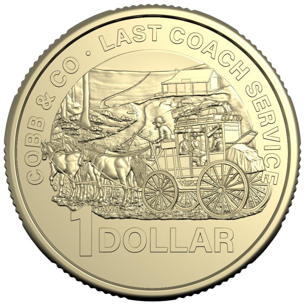 2024 $1 Coin - Centenary of Cobb & Co’s Last Coach Passenger Service