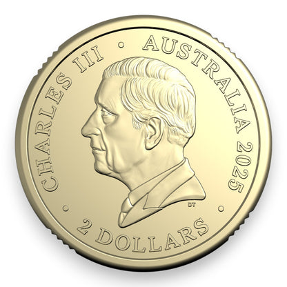 2025 $2 Coloured Circulating Rolled Coins - 80th Anniversary of World War 2 - Premium