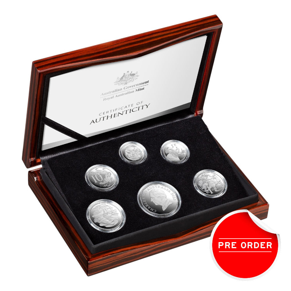 2025 Six-Coin Fine Silver Proof Year Set - HM King Charles III