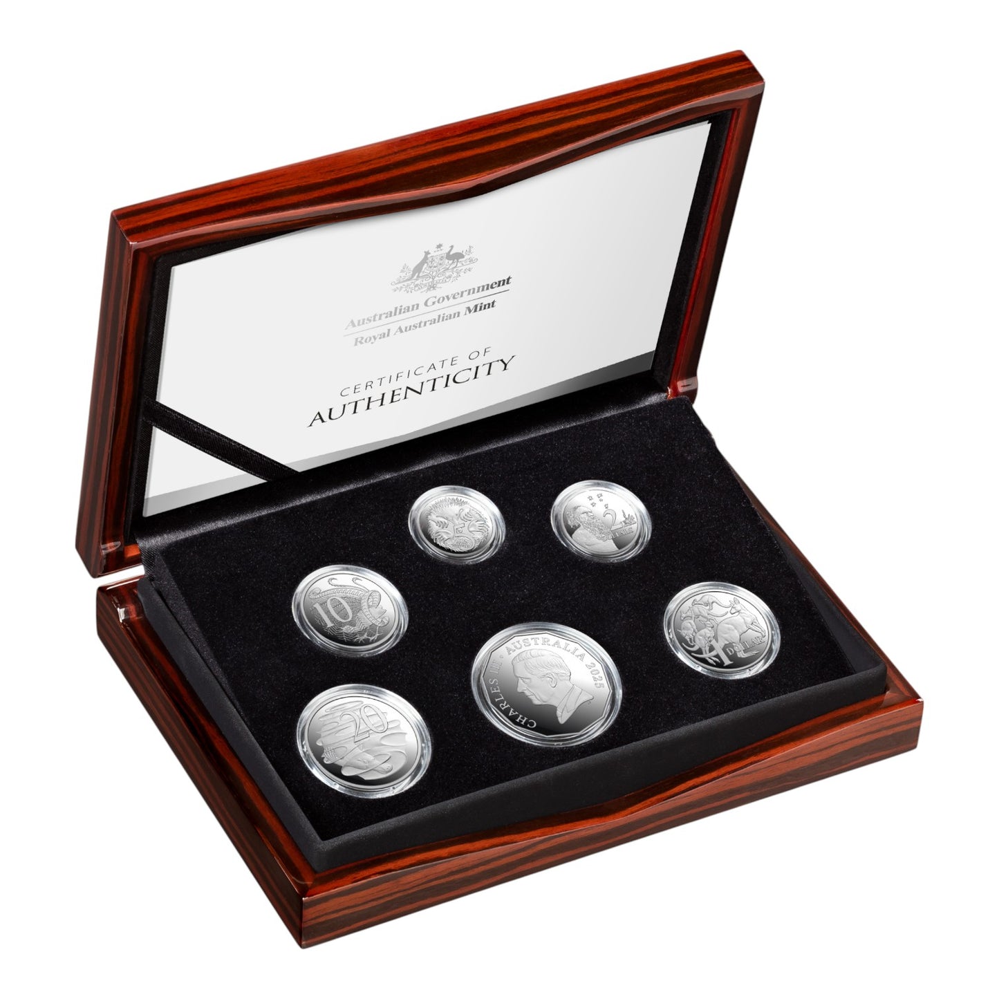 2025 Six-Coin Fine Silver Proof Year Set - HM King Charles III