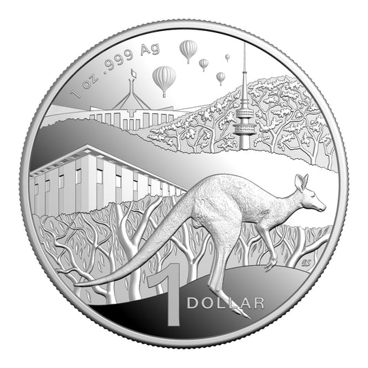 2025 $1 1 oz Fine Silver Proof Coin - Kangaroo Series