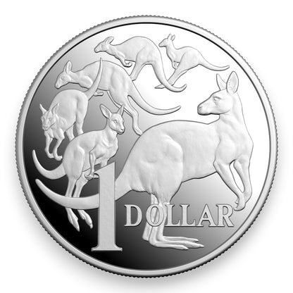 2026 $1 1oz Fine Silver Proof Coin – Kangaroo Series: Mob of Six