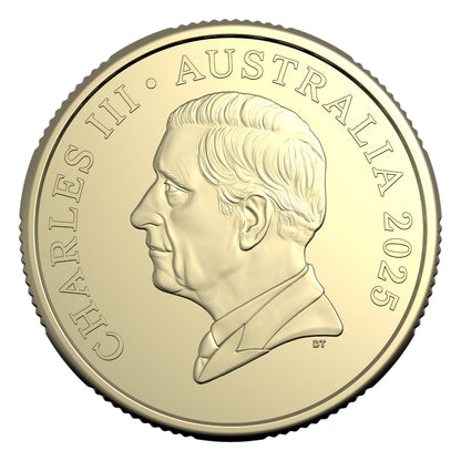 2025 $1 Coloured Uncirculated Coin - Bluey Christmas