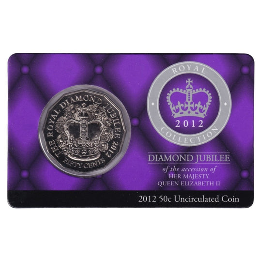 2012 50c Coin - Diamond Jubilee of Queen Elizabeth II