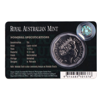 2012 50c Coin - 70th Anniversary of the Kokoda Trail
