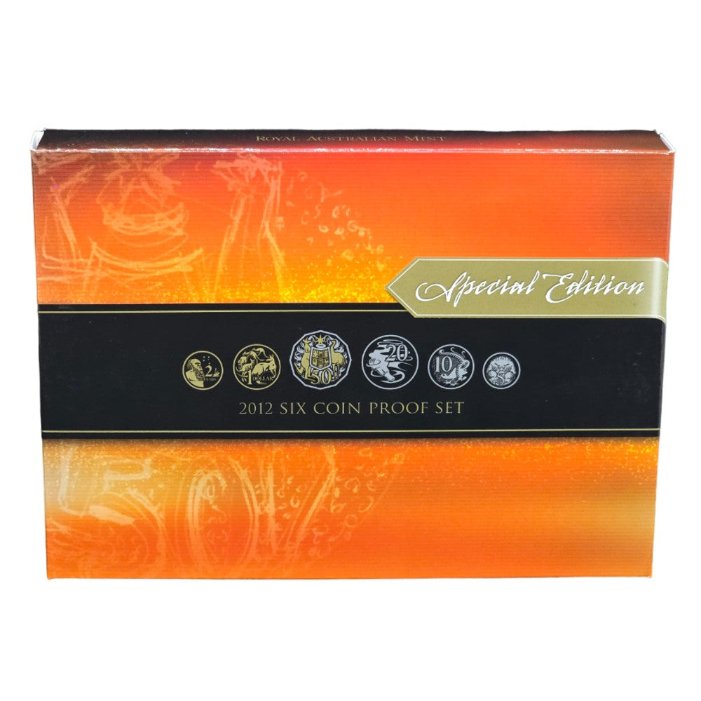 2012 Royal Australian Mint Proof Coin Set - Special Edition with Selective Gold Plating