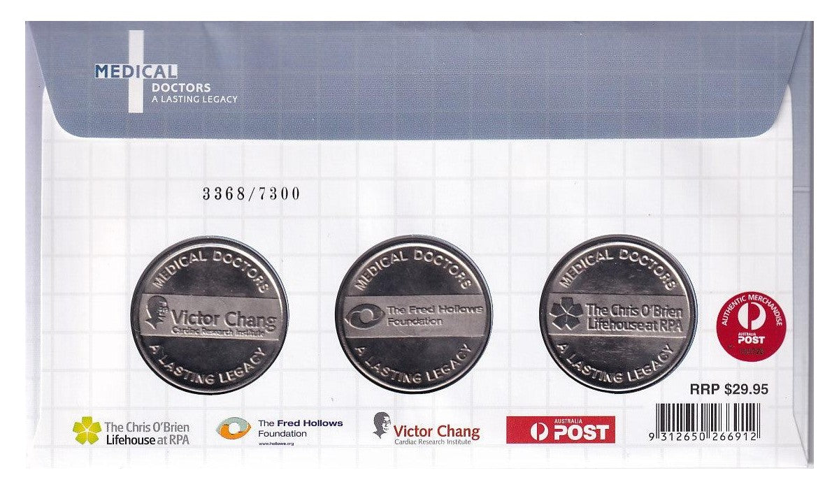 2012 PNC/PMC - Medical Doctors - A Lasting Legacy - Medallion & Stamp Cover