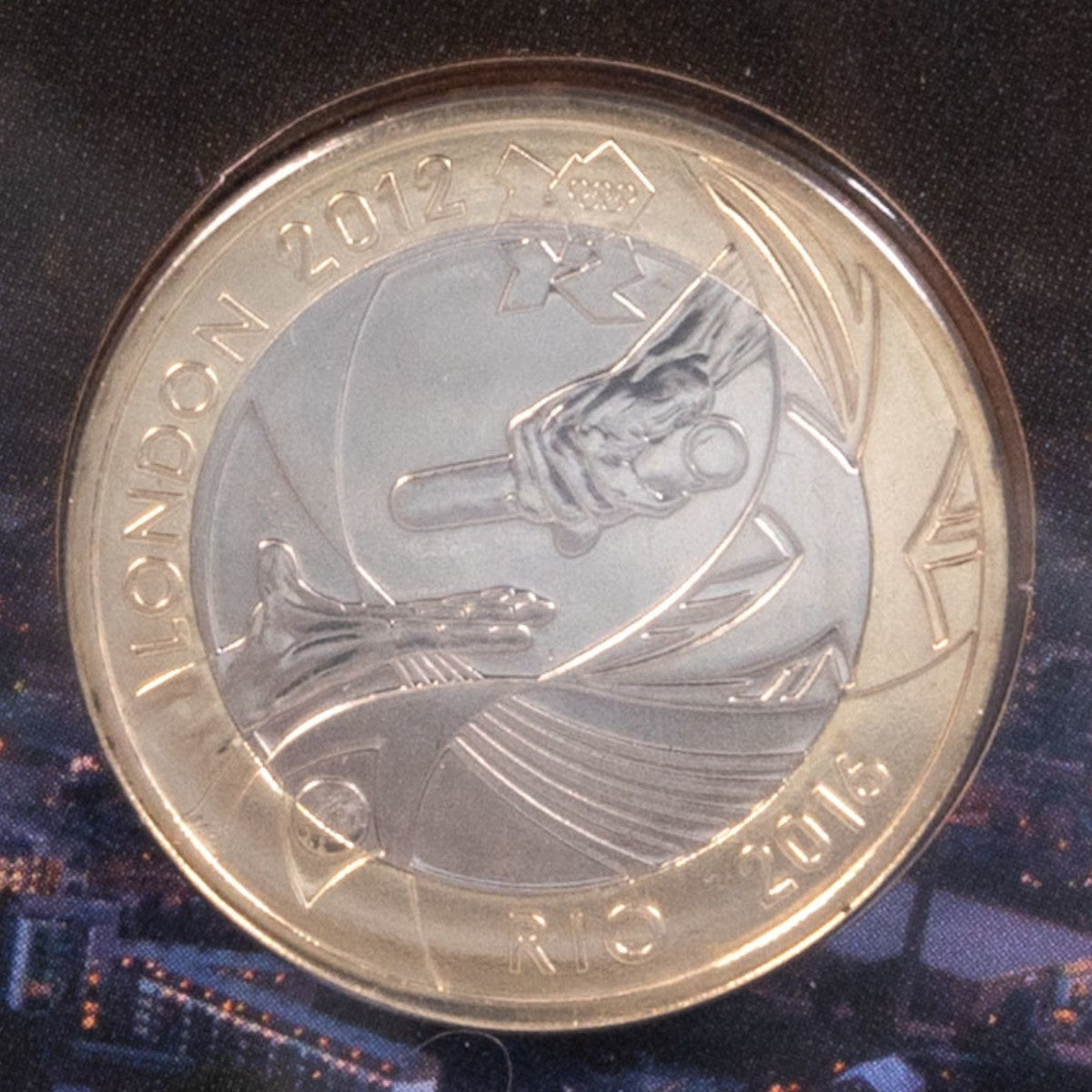 2012 London Olympics Handover To Rio - £2 Brilliant Uncirculated Coin In Folder