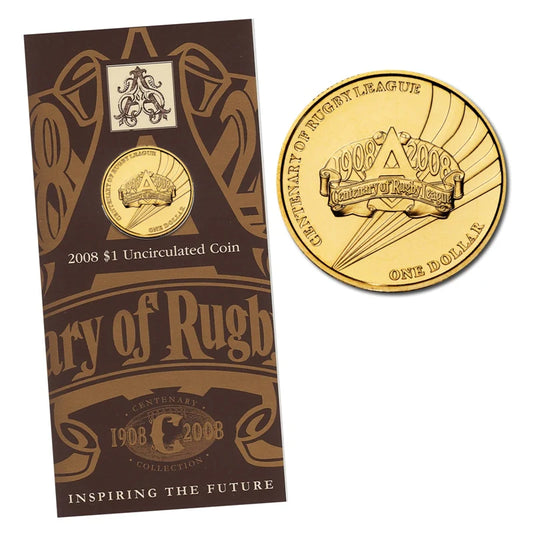 2008 $1 Coin - Centenary of Rugby