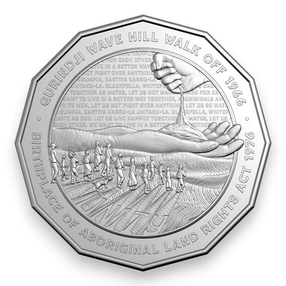 2026 50c Uncirculated Coin – Unity: Wave Hill Walk Off 60th & Aboriginal Land Rights 50th Anniversaries