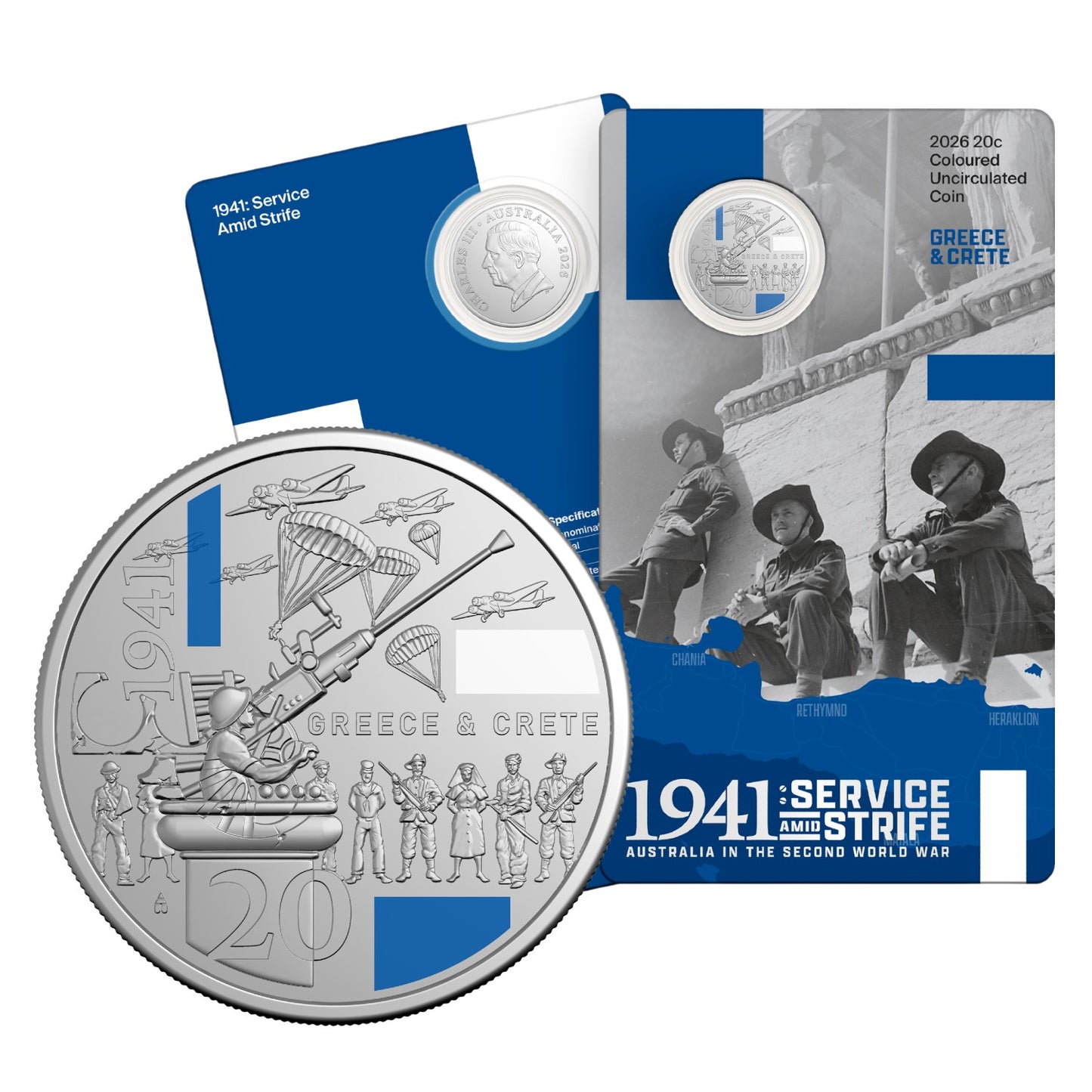 2026 20c Coloured Uncirculated Coin Series – Service Amid Strife: 1941