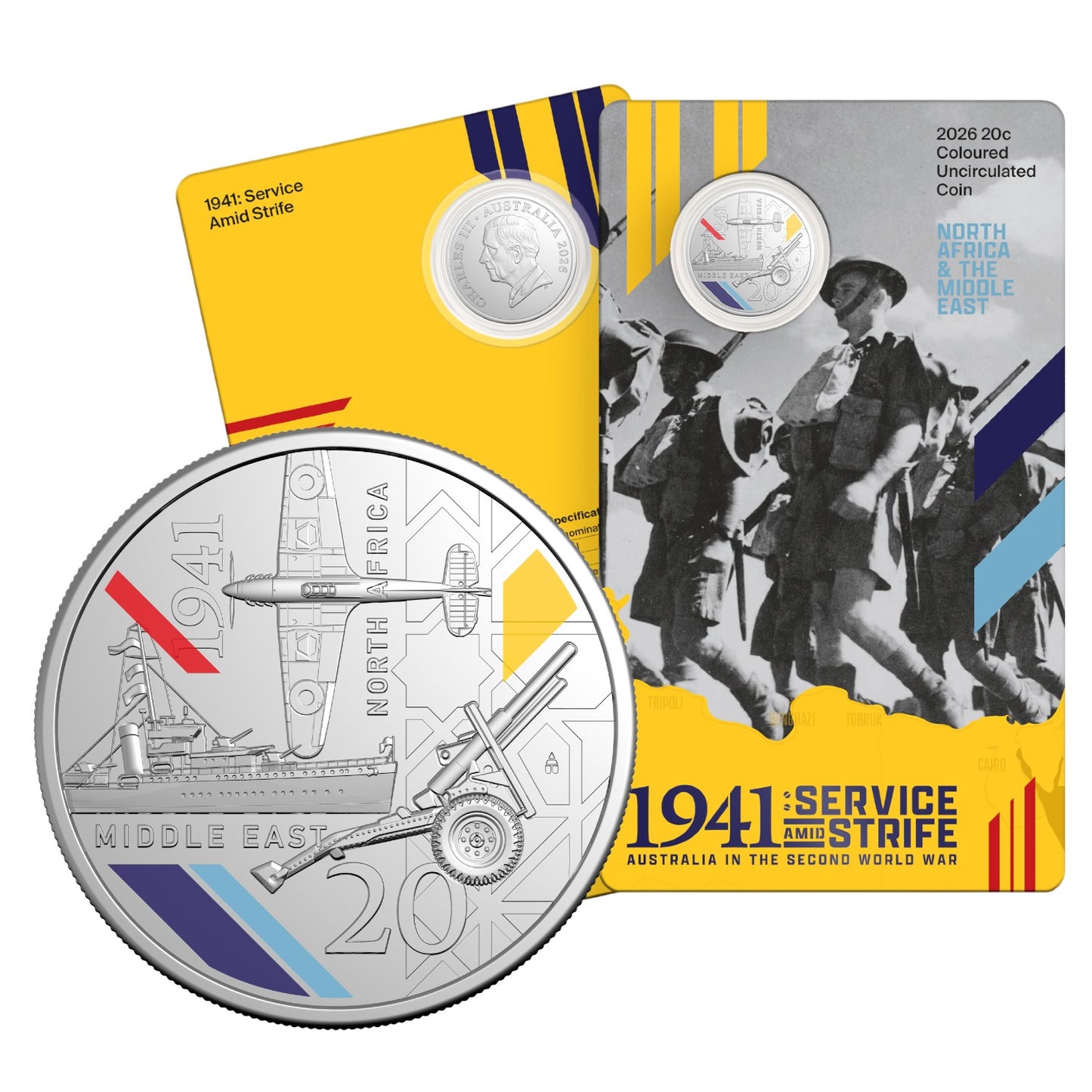 2026 20c Coloured Uncirculated Coin Series – Service Amid Strife: 1941