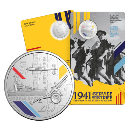 2026 20c Coloured Uncirculated Coin Series – Service Amid Strife: 1941