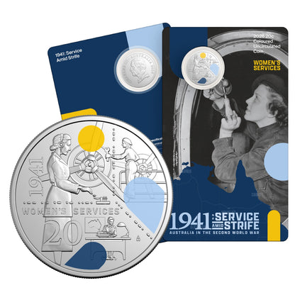 2026 20c Coloured Uncirculated Coin Series – Service Amid Strife: 1941