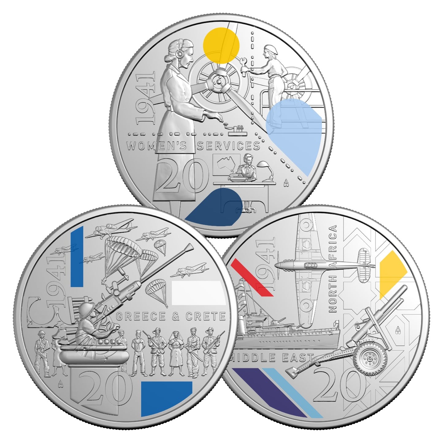 2026 20c Coloured Uncirculated Coin Series – Service Amid Strife: 1941