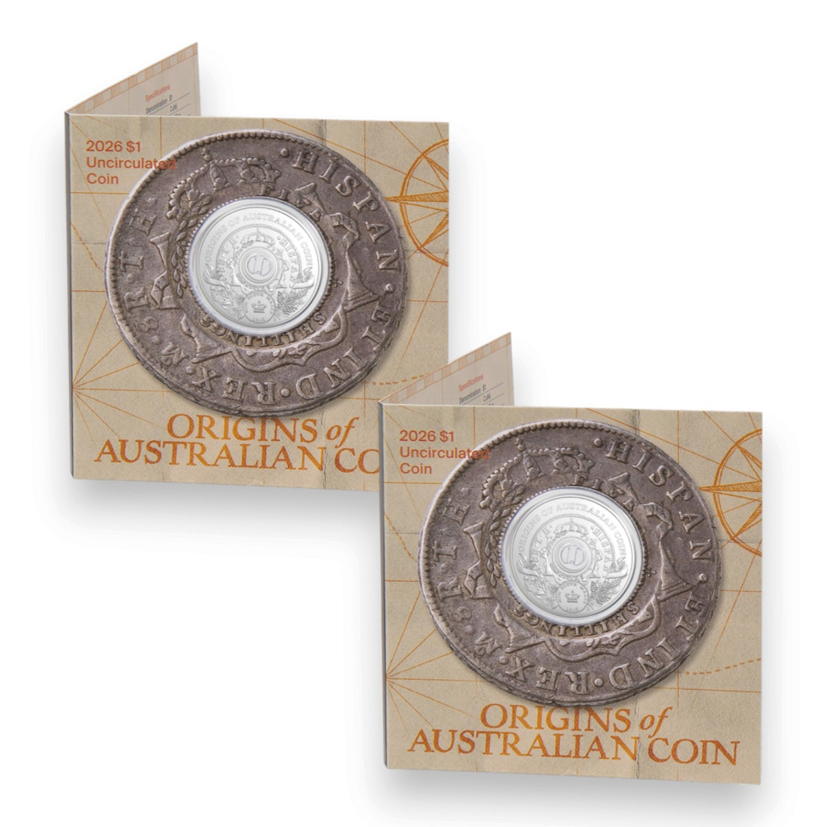 2026 $1 Uncirculated Coin - Origins of Australian Coin: Holey Dollar (Single & Multi-Buy Saver Pack)
