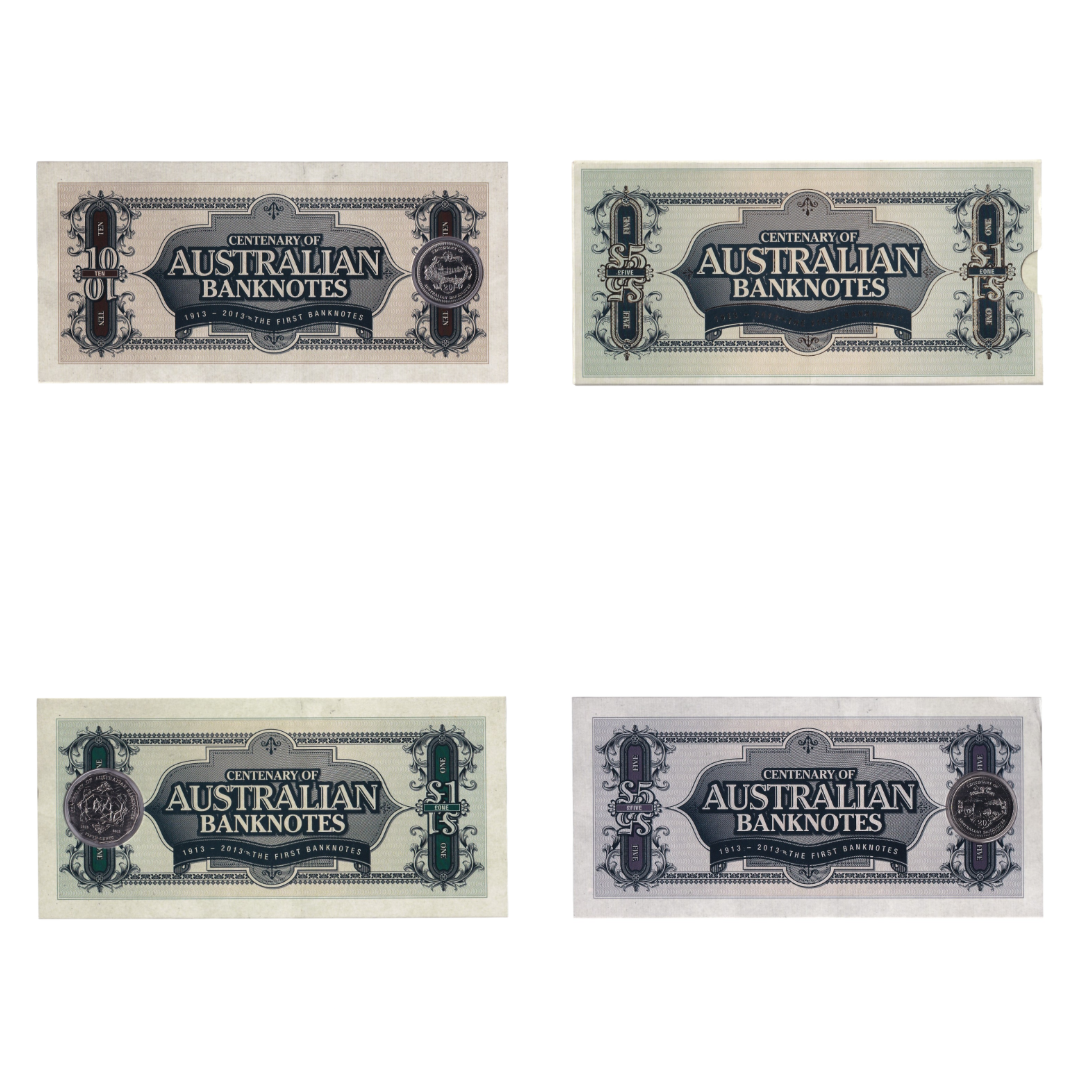 2013 Centenary of Australian Banknotes – 20c & 50c Three-Coin Uncirculated Set