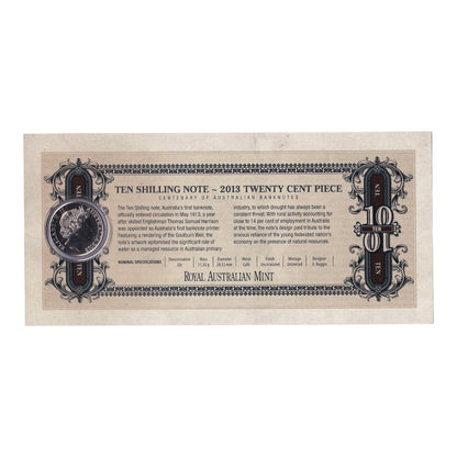 2013 Centenary of Australian Banknotes – 20c & 50c Three-Coin Uncirculated Set